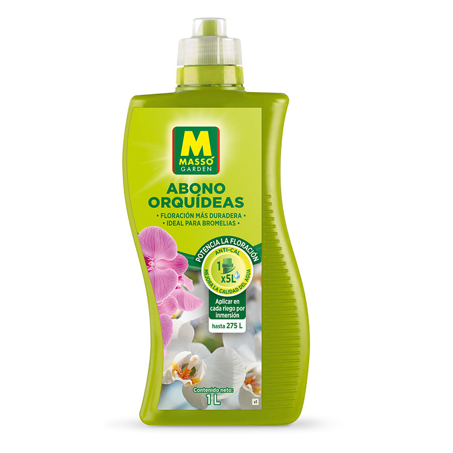 ORQUÍDEAS 1L - ABONO LÍQUIDO ESPECIAL MASSO