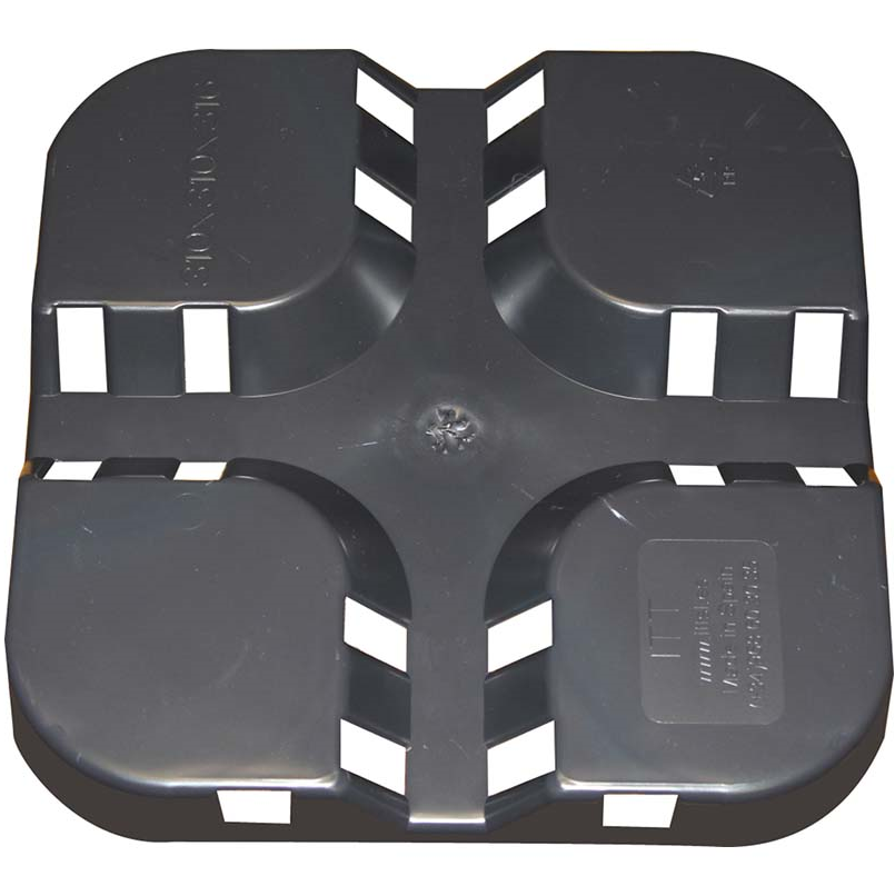 PACK DE 10 MACETAS CUADRADAS DE PLÁSTICO NEGRA DE 11L - 24x24x26,5 CM