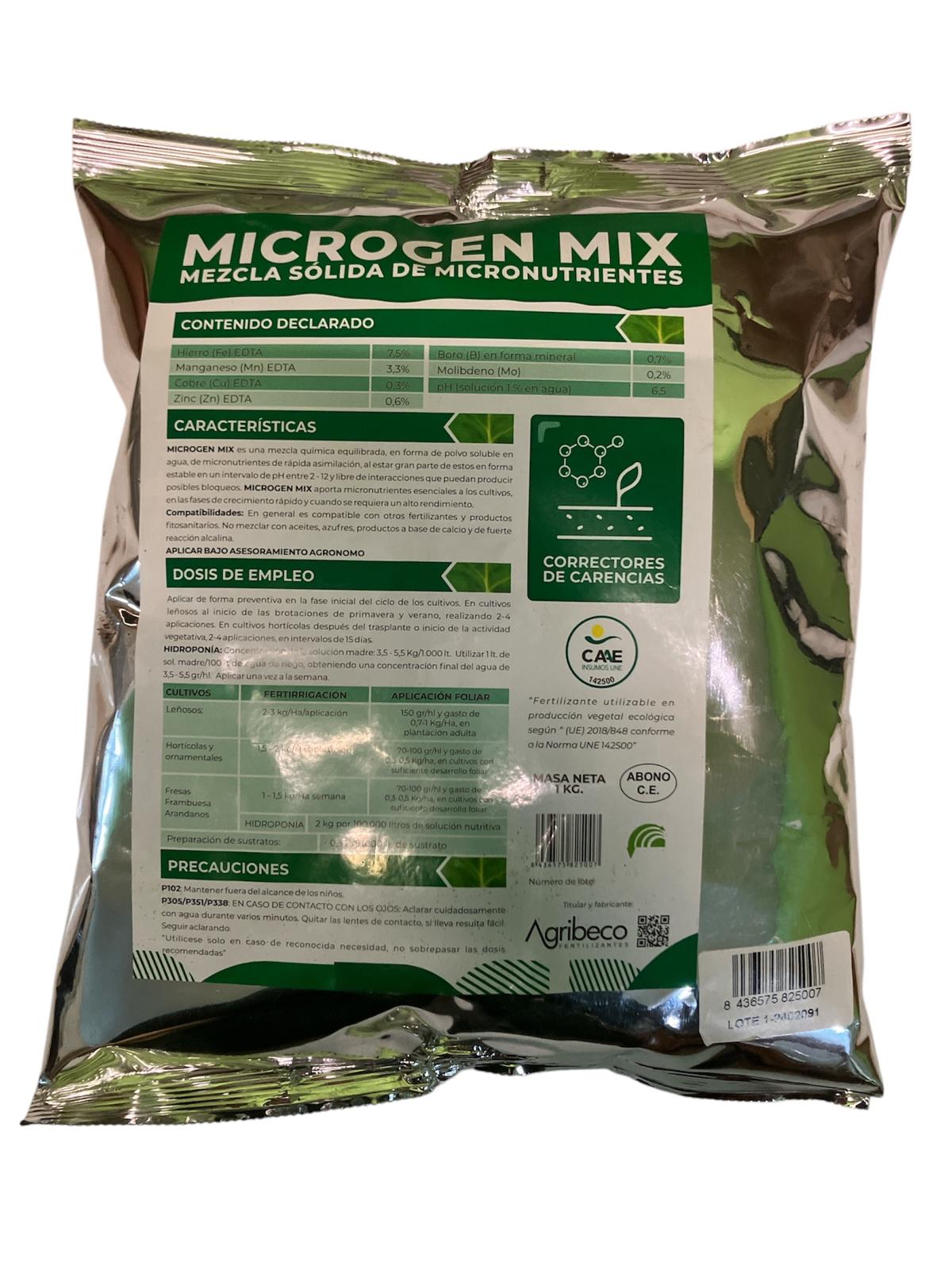 MICROELEMENTOS MICROGEN MIX 1 KG - ECOLOGICO