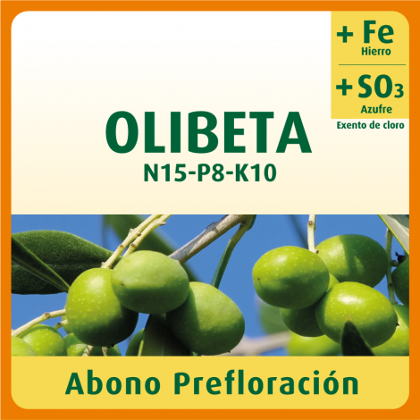 ABONO OLIVO OLIBETA 15-8-10 - 5L AGROBETA PREFLORACION