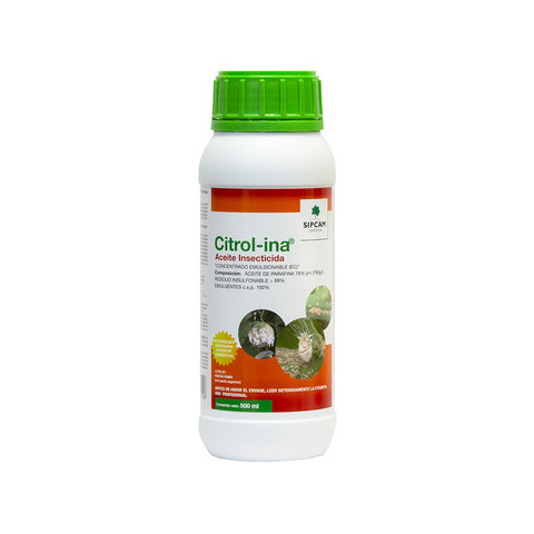 ÓLEO DE PARAFINA INSECTICIDA ECOLÓGICO CITROLINA 500ml - Pulgões, Cochonilhas e Ácaros