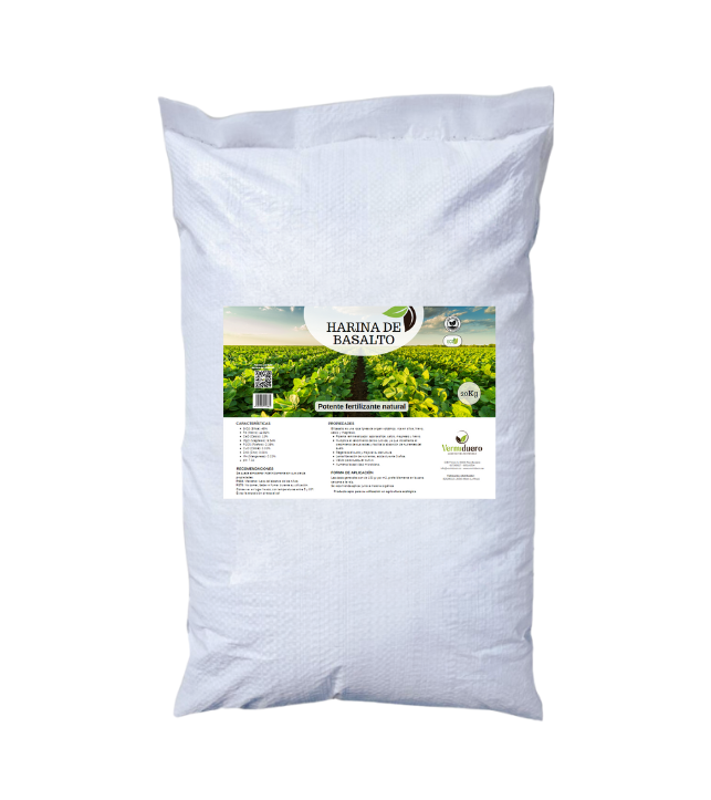 🌋 Harina de Basalto 100% Natural 20 kg– Remineralizador y Regenerador de Suelos
