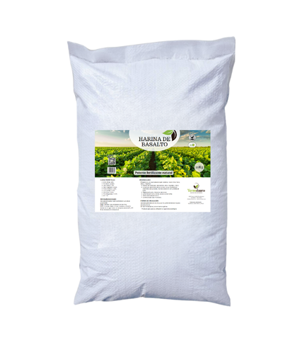 🌋 Harina de Basalto 100% Natural 20 kg– Remineralizador y Regenerador de Suelos