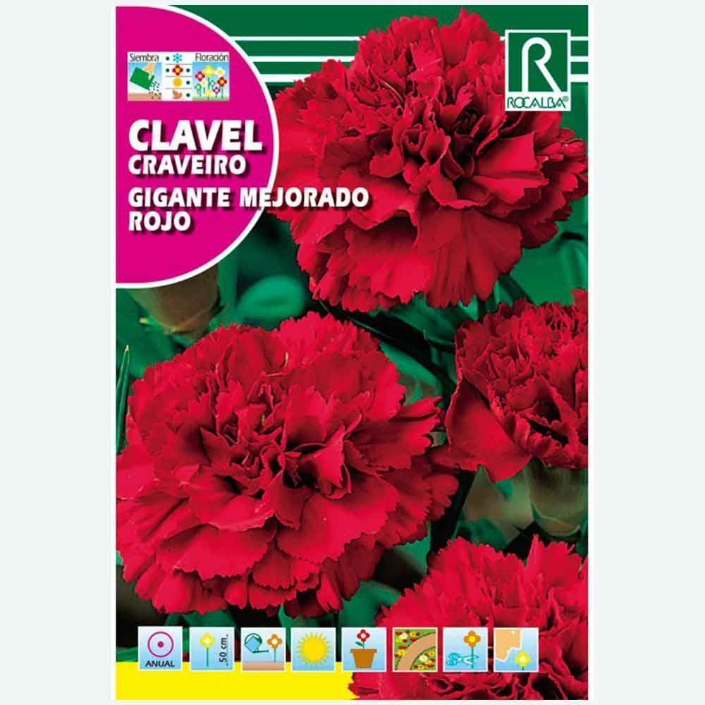 CLAVEL GIGANTE MEJORADO ROJO - SOBRE DE SEMILLAS 1G