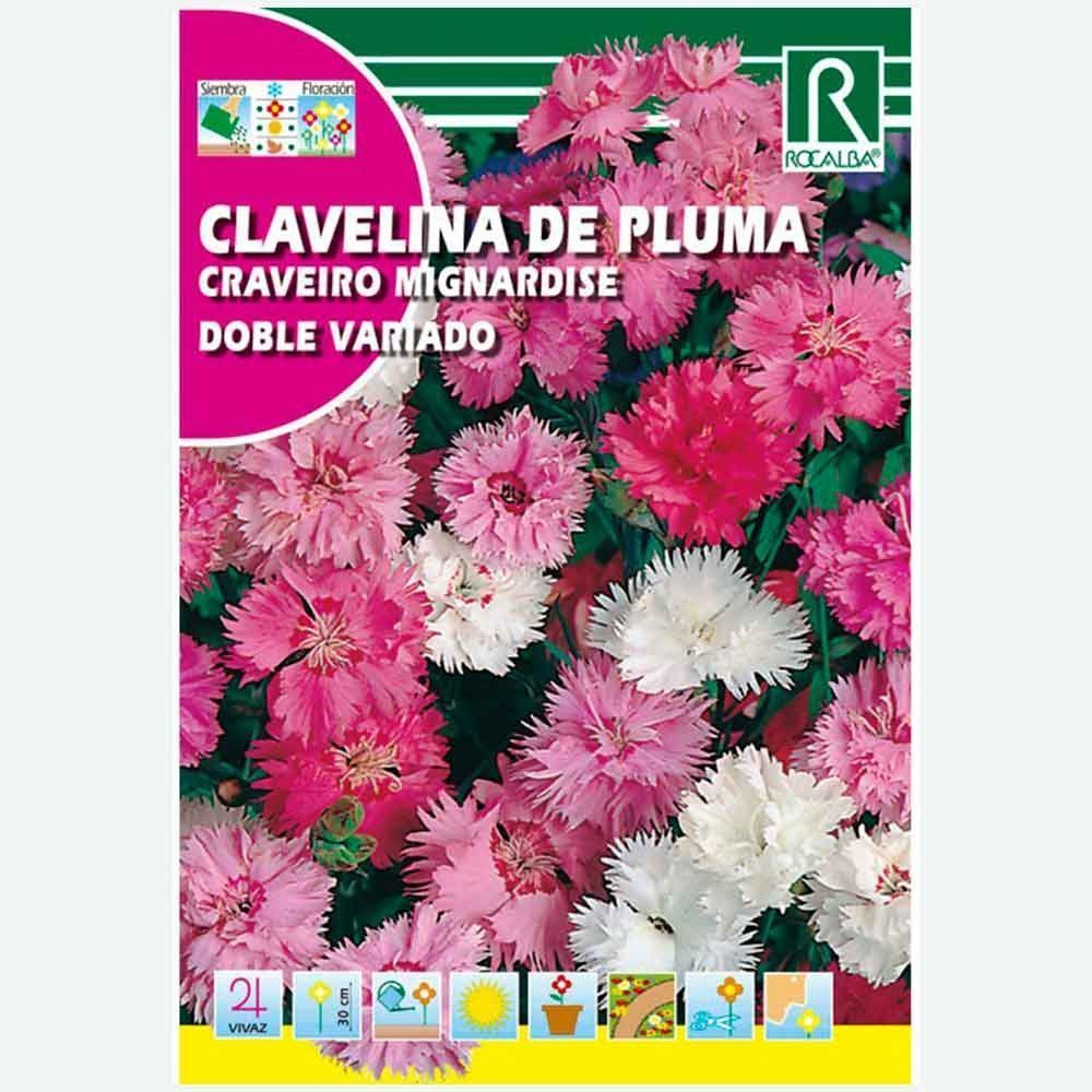 CLAVELINA DE PLUMA DOBLE VARIADO - SOBRE DE SEMILLAS 1G