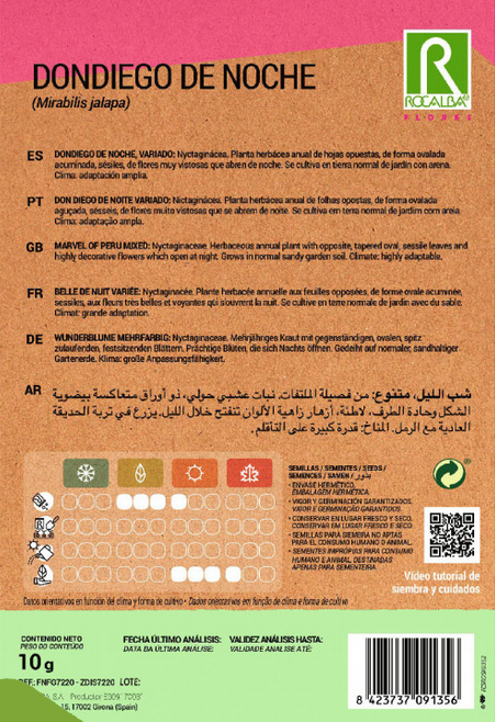 DONDIEGO DE NOCHE VARIADO - SOBRE DE SEMILLAS 10G