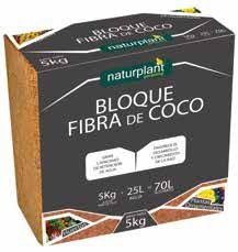 FIBRA DE COCO PRENSADO BLOQUE 5KG - 70 LITROS