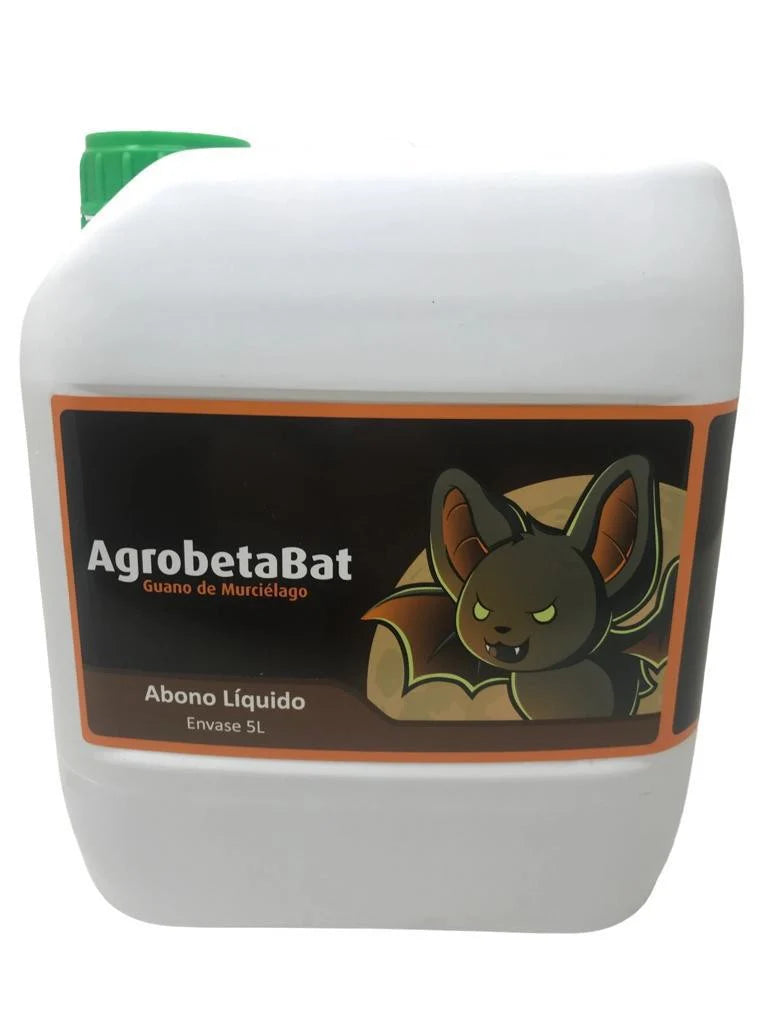 🌿 AGROBETABAT LÍQUIDO – Fertilizante Orgánico Líquido de Guano de Murciélago con Azúcares Naturales