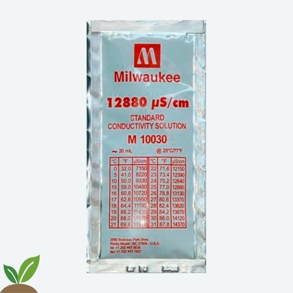 CALIBRADOR LÍQUIDO EC 12880 MS/CM MILWAUKEE M10030 - 20 ML