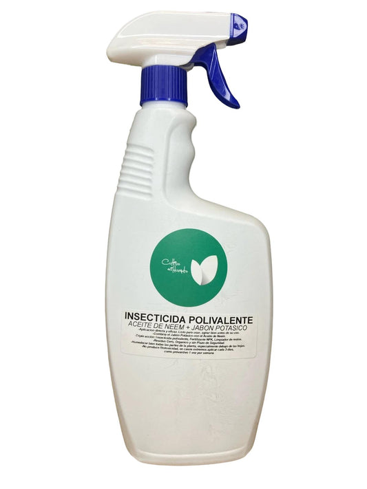 ACEITE DE NEEM + JABON POTASICO 750ML - INSECTICIDA POLIVALENTE SPRAY