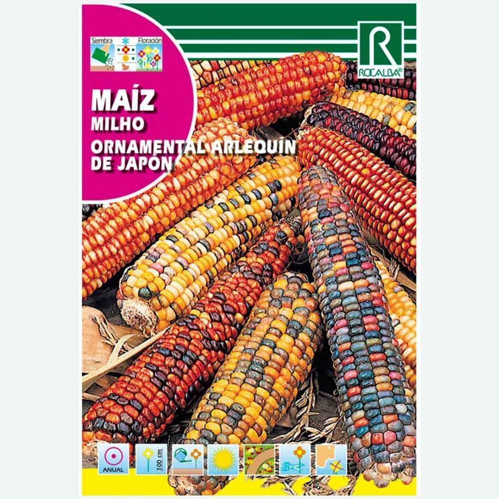 MAIZ ORNAMENTAL ARLEQUIN DEL JAPON - SOBRE DE SEMILLAS 10G