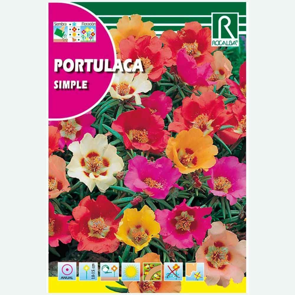 PORTULACA SIMPLE VARIADA - SOBRE DE SEMILLAS 1G