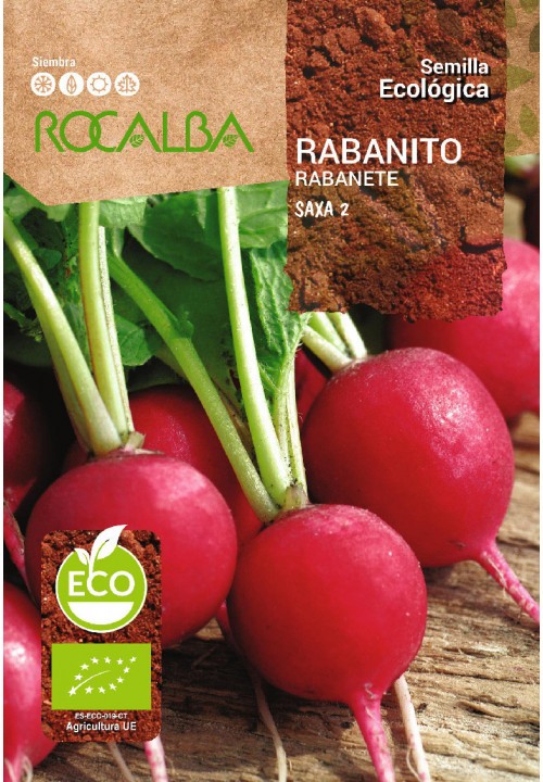 RABANITO SAXA 2 ECO - SOBRE DE SEMILLAS 5 Gr.