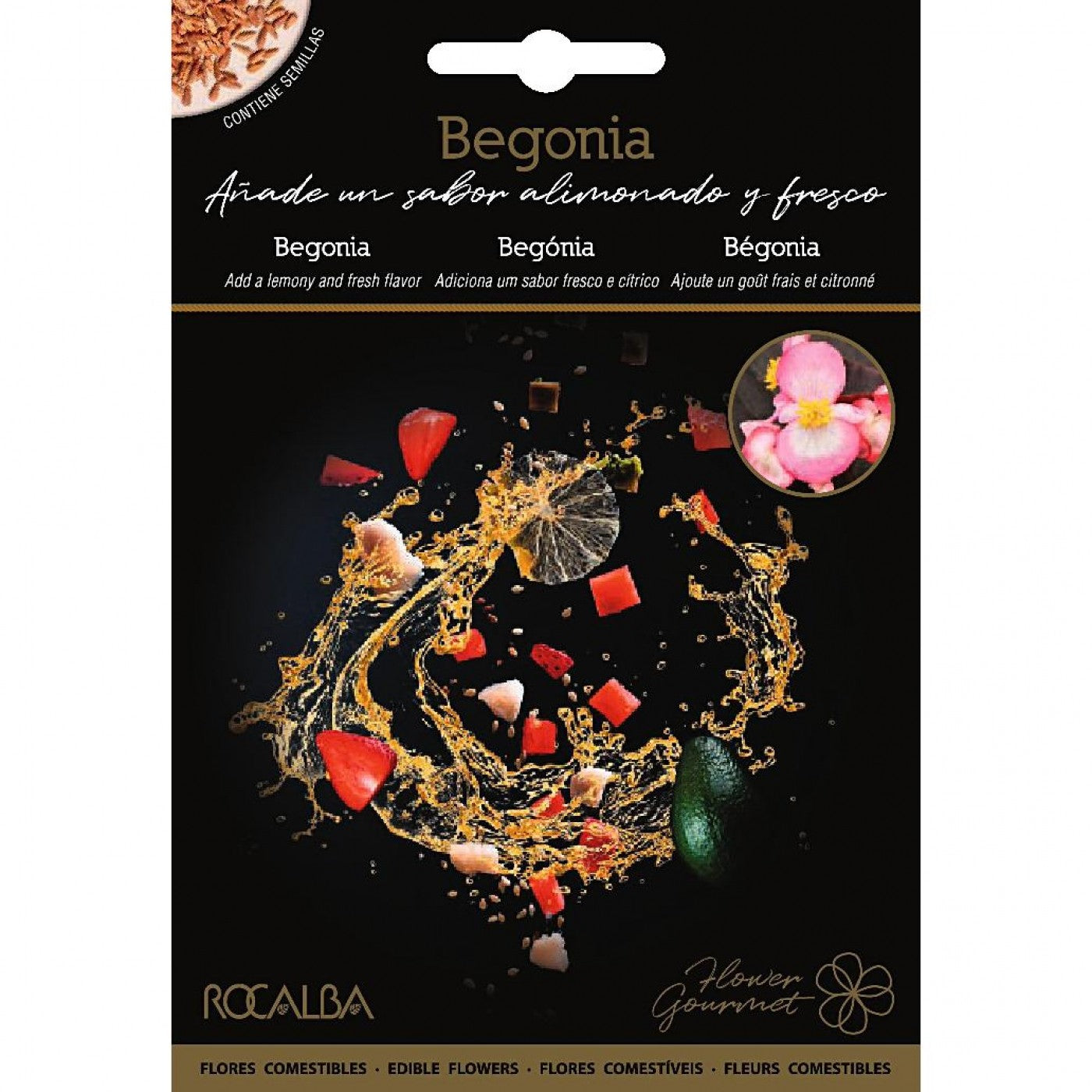 SEM. BEGONIA "SABOR ALIMONADO Y FRESCO" 0.1GR - GOURMET