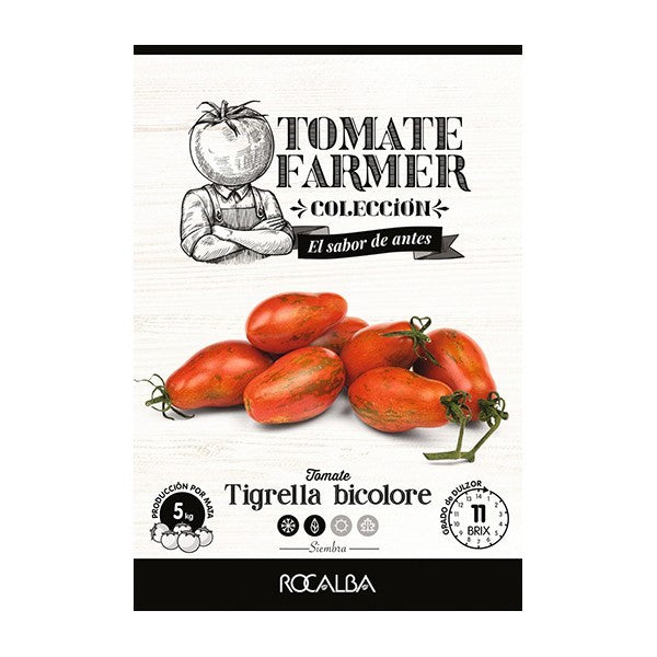 SEMILLA TOMATE TIGRELLA BICOLORE 8GR - ROCALBA