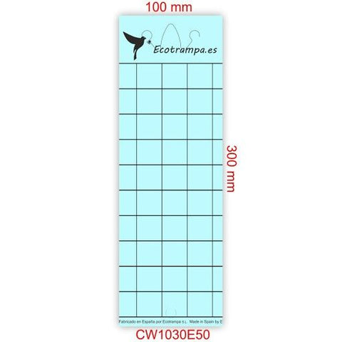 ARMADILHA ADESIVA AZUL CLARO 20 UNIDADES. ARMADILHA CROMÁTICA BIOBEST 10X25