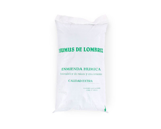 HUMUS DE LOMBRIZ SOLIDO 40 LITROS / 25 KG APROX