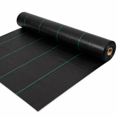 Malla Antihierba Negra 1,50m ancho Geotextil 100 g/m² Permeable para Jardín, Huerto e Invernadero