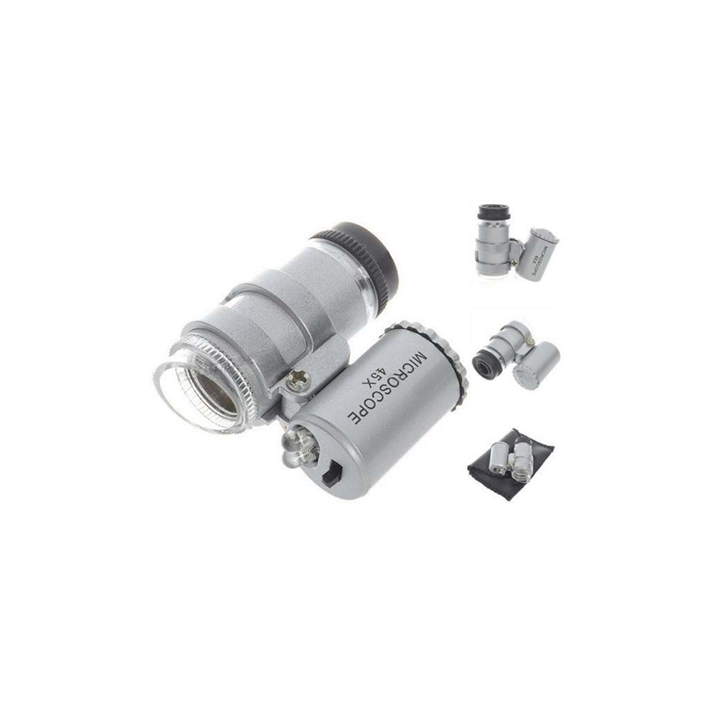 MICROSCÓPIO AMPLIADOR MINI-LED 45X 