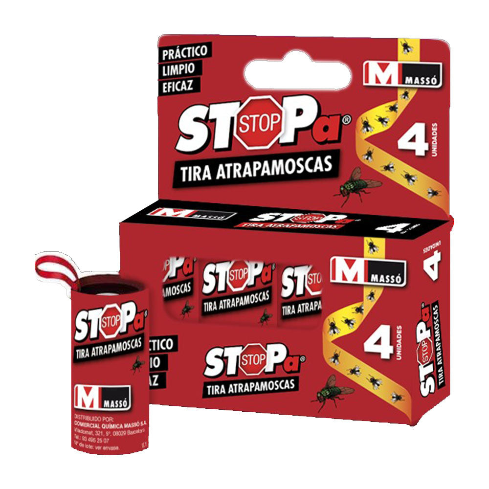 TIRA ATRAPAMOSCAS PACK-4 UD.