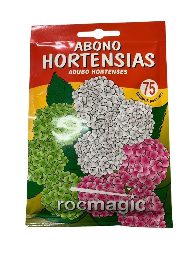 FERTILIZANTE DE HIDRANGEAS - ENVELOPE 75 GR. 12-4-16 SOLÚVEL