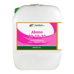 FERTILIZANTE LÍQUIDO NPK 10-10-10 + CÁLCIO-MAGNÉSIO- FERRO 20L- AGROBETA