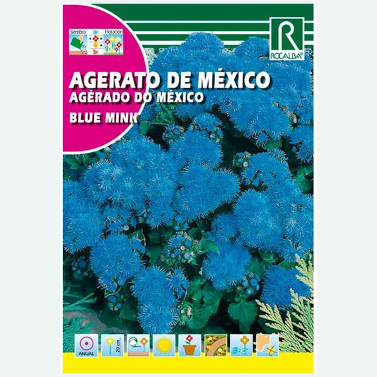 AGERATO DE MEXICO VISON BLEU NAIN - ENVELOPPE DE GRAINES 1G