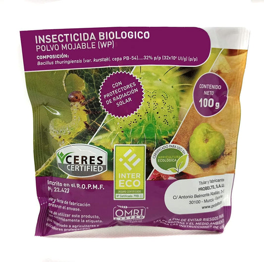 BACILLUS THURINGIENSIS KURSTAKI 32 WG DE 100GR. BELTHIRUL INSECTICIDA ECOLÓGICO (USO PROFESIONAL)