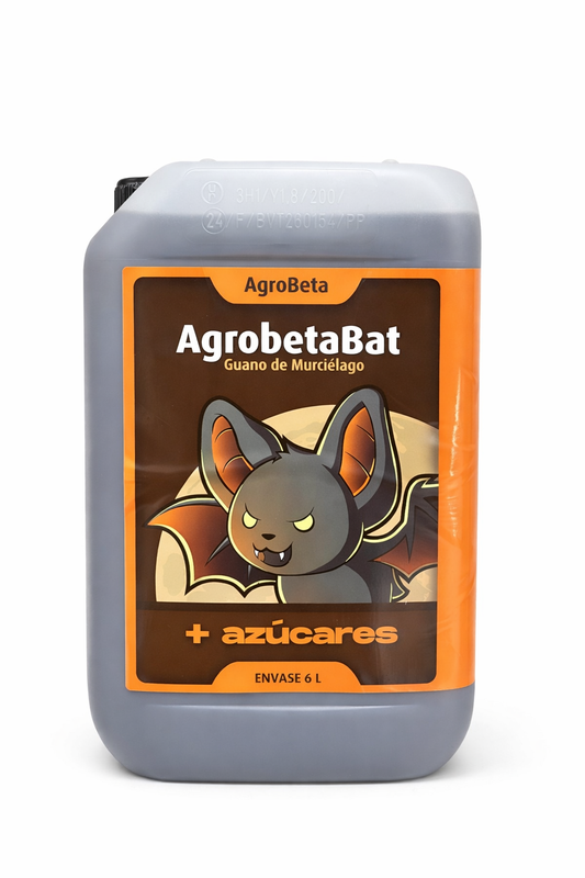 🌿 AGROBETABAT LÍQUIDO 6 litros – Fertilizante Orgánico Líquido de Guano de Murciélago con Azúcares Naturales