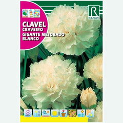 CRAVO GIGANTE BRANCO MELHORADO - ENVELOPE DE SEMENTES 1G