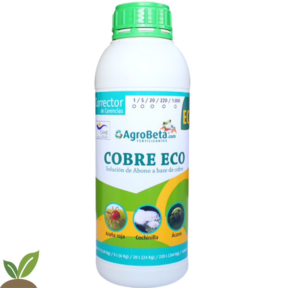 COBRE ECOLOGICO 1 L. CORRECTOR AGROBETA