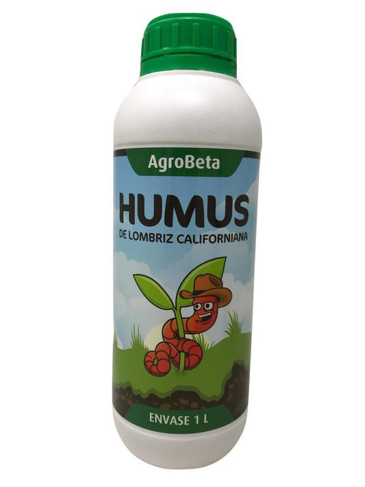 HUMUS LÍQUIDO DE VERME VERMELHO CALIFÓRNIA 1L- AGROBETA