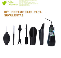 KIT DE FERRAMENTAS PARA SUCULENTAS E CACTOS - 8 PEÇAS