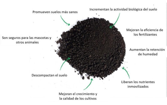 MATERIA ORGANICA HUMICA GRANULADO 5 KG. ACIDOS HUMICOS