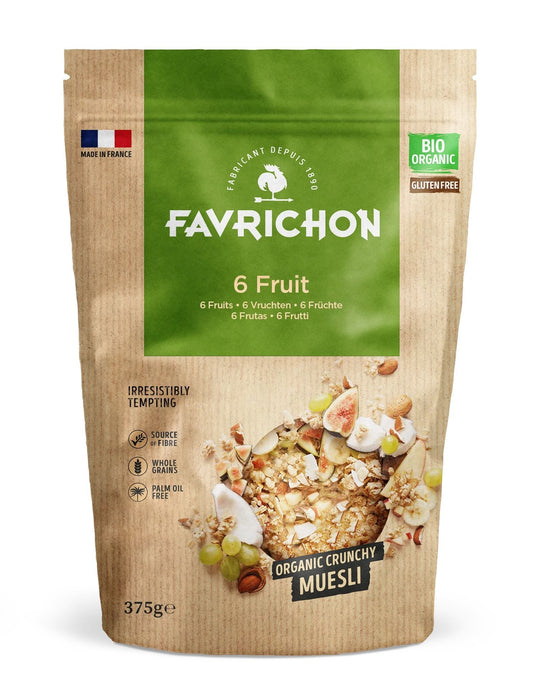 MUESLI  CRUNCHY BIO 6 FUTAS 375GR - FAVRICHON