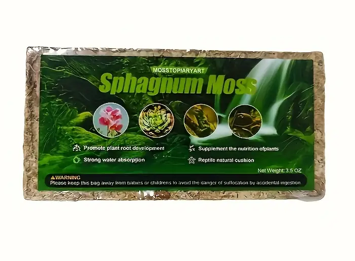 MUSGO DE SPHAGNUM PRENSADO 100 GRAMOS