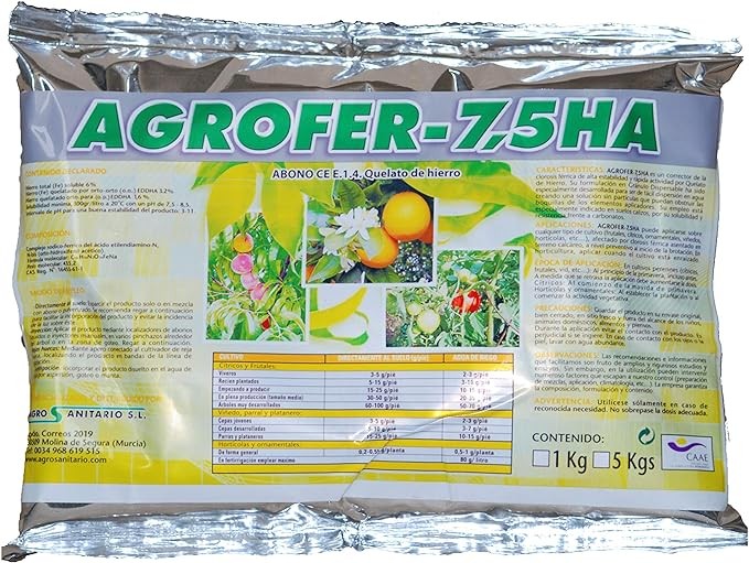 QUELATO DE HIERRO 1 KG ECO - AGROFER