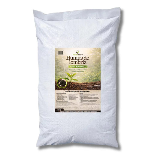 Humus de Lombriz 100% Natural  Ecologico 10 litros (5kg aprox.)