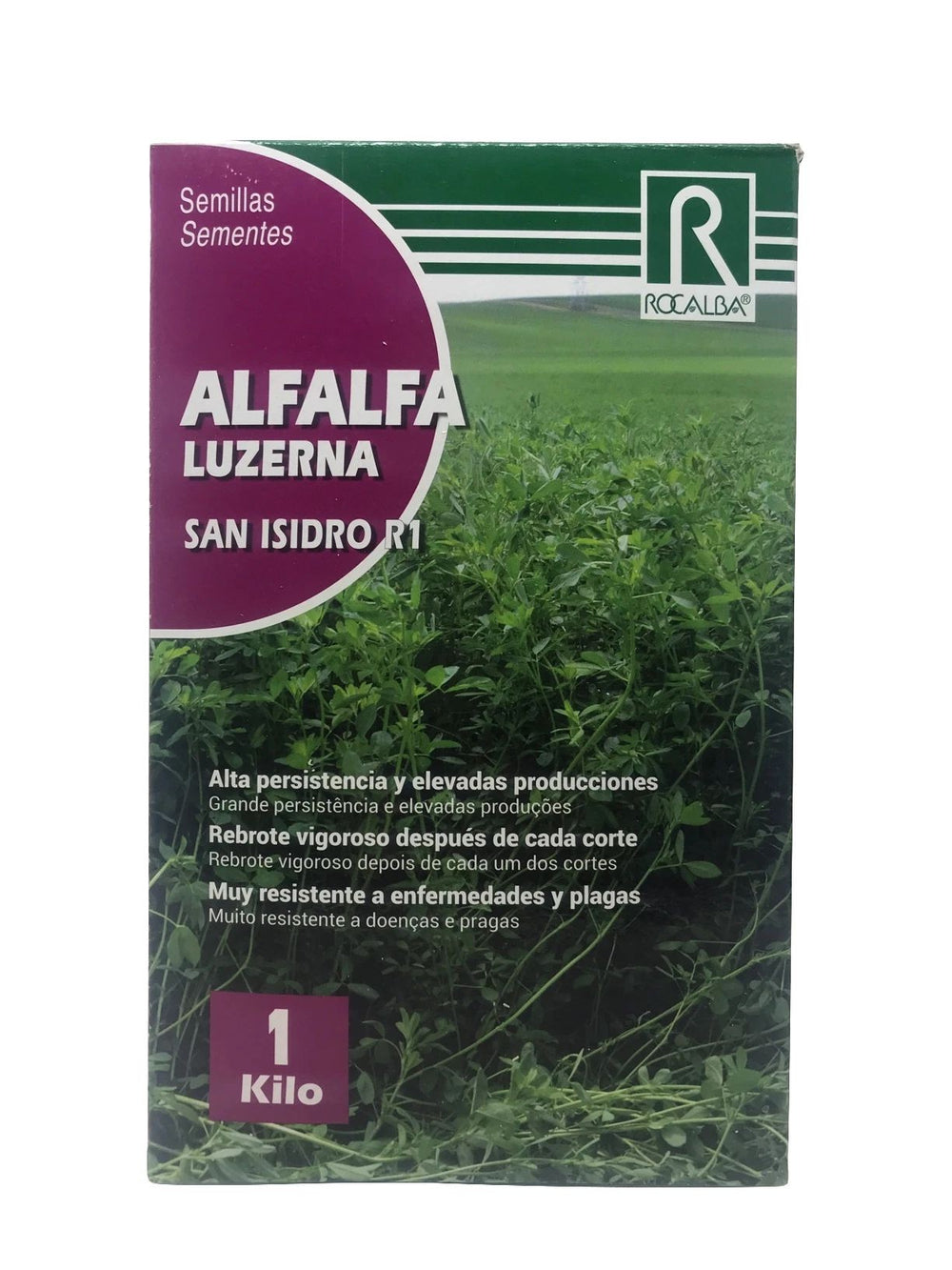 SEMENTE DE ALFALFA SAN ISIDRO R-1 1KG - ROCALBA