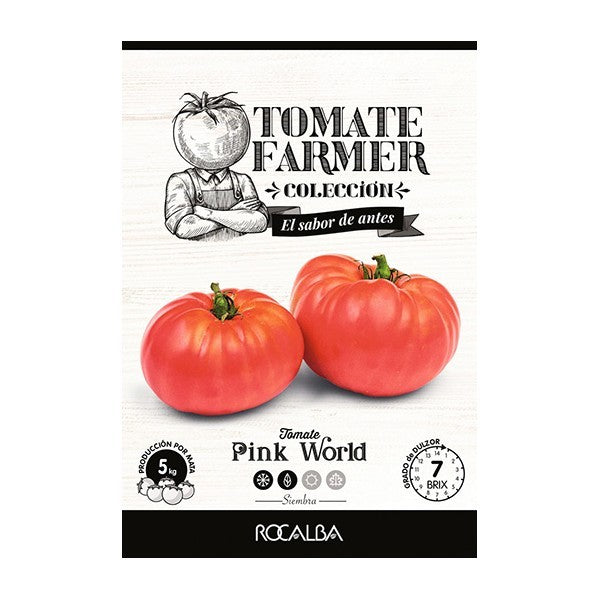 SEMILLA TOMATE PINK WORLD 15-17 GR - ROCALBA