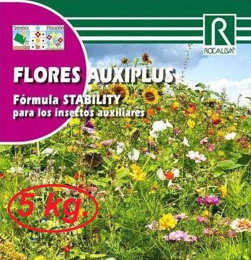 SEMENTES DE ESTABILIDADE AUXIPLUS 5 KG. - FÓRMULA PARA INSETOS AUXILIARES DE ROCALBA