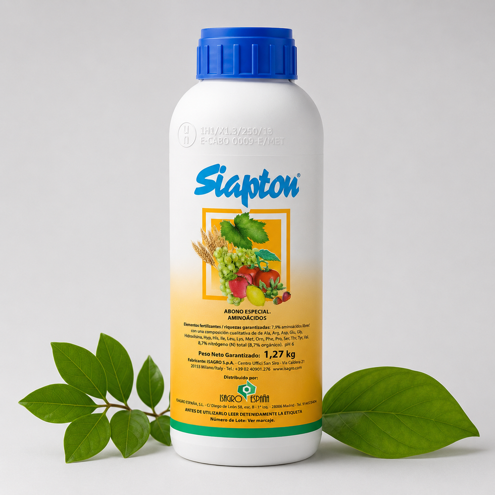 SIAPTON® 1 L. Recuperador Antiestrés para Cultivos Dañados | Bioactivador de Rápida Recuperación