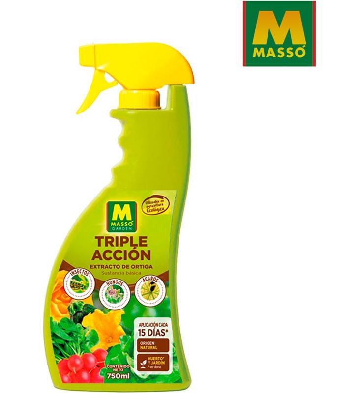 SPRAY BIO TRIPLA AÇÃO 750 ML- INSETOS, FUNGOS ÁCAROS MASSO
