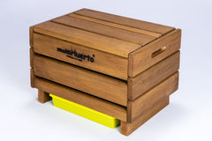 VERMICOMPOSTOR DE MADEIRA CVFP MOD. FRUTA SIMPLES 51X33X33CM